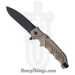 Extrema Ratio - EX0179TM - Glauca G1 - Folding Knife - Bohler N690 Coated Drop Point - Aluminum - Bronze