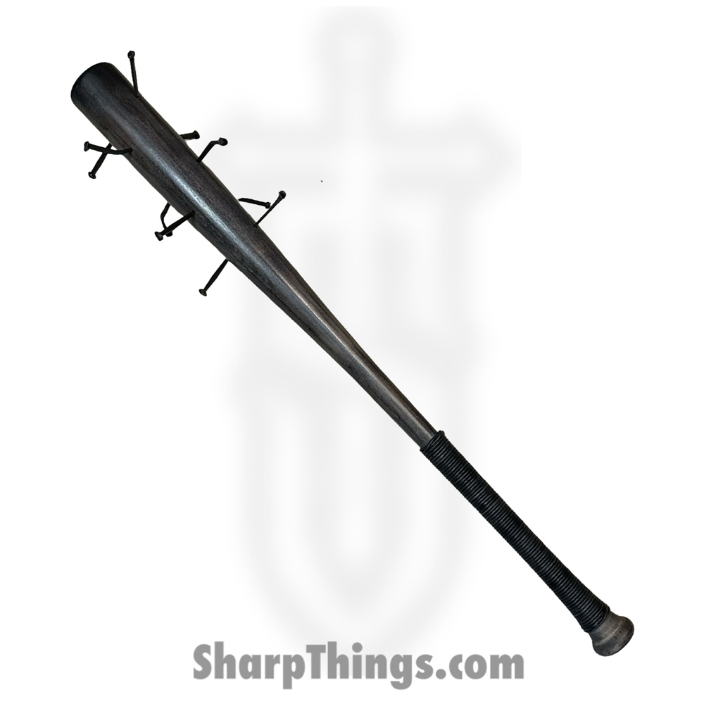 7af38e37-29eb-4e74-b7ea-632d771b6abb_HBD-bat-7_1.jpg Heavy Barrel Designs - HBD-bat-7 - Nail Bat - Leather Cord Wrapped - Red and Black - Image 1