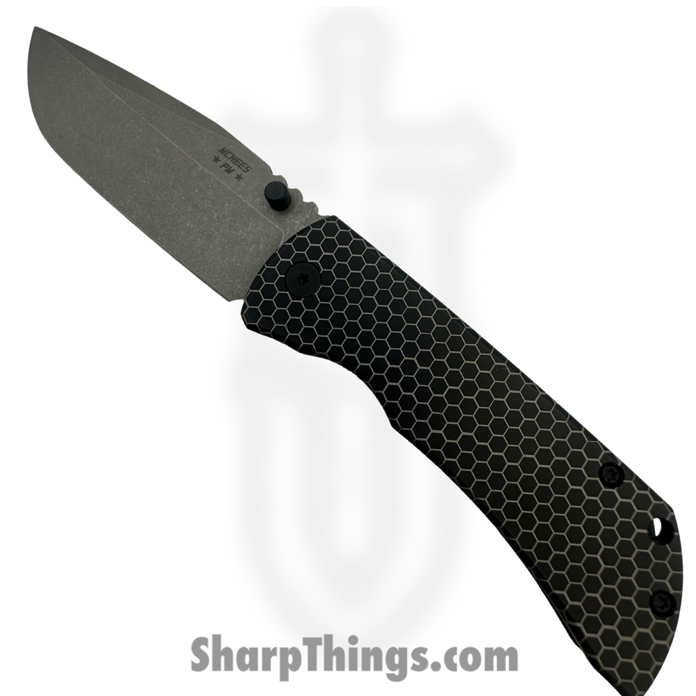 7bb54779-c981-4d5d-875f-fe9e2631238d_MAC23.5HONEYBLK_1.jpg McNees - MAC23.5HONEYBLK - MAC 2 3.5 - Folding Knife - CPM MagnaCut Stonewash Drop Point - Titanium - Black - Image 1