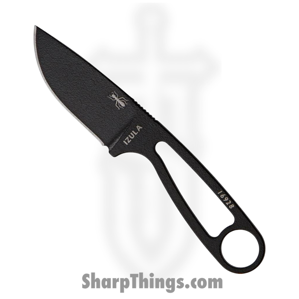 7bc5e7f6-edde-47bb-9076-ad6008799ed4_RCIB_1.jpg ESEE - RCIB - Izula - Fixed Blade Knife - 1095 HC Coated Drop Point - 1095 HC - Black - Image 1