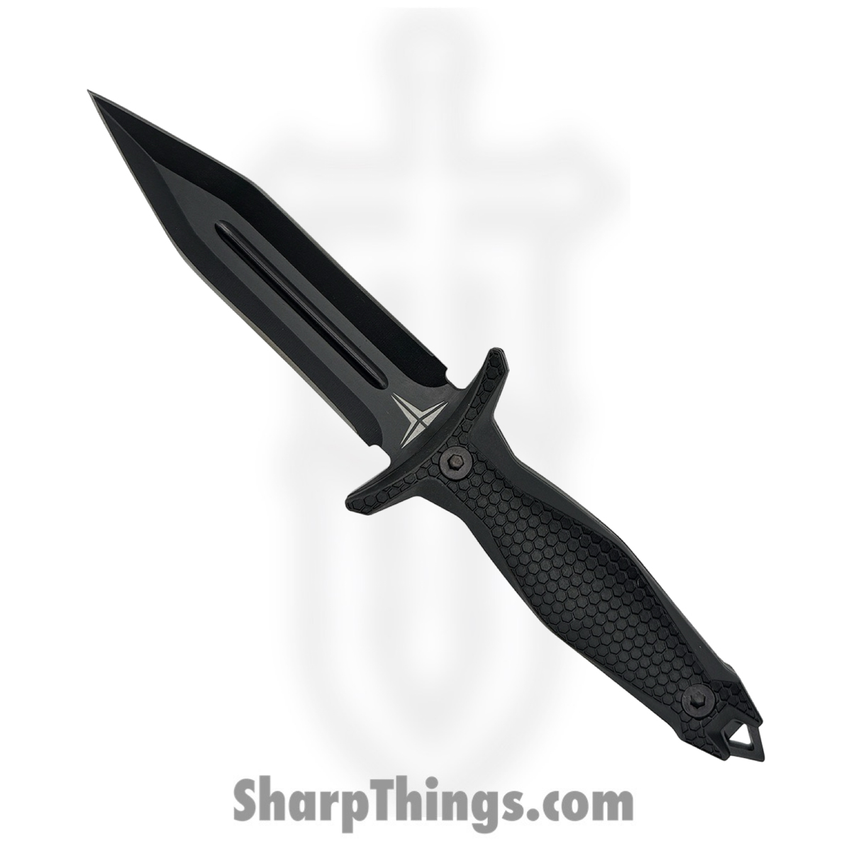 7c5f196c-1957-45fe-88af-341ccf274248_TKF303_1.jpg Takumitak - TKF303 - Protector - Fixed Blade Knife - 3Cr13 SS Coated Spear Point - FRN - Black/ Coyote Tan - Image 1