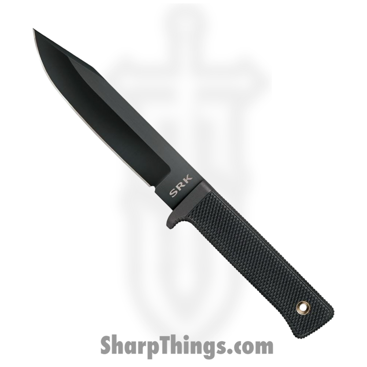 7c690e96-da19-458d-bbde-c6250f1f7137_CS49LCK_1.jpg Cold Steel - CS49LCK - SRK - Fixed Blade Knife - SK-5 Coated Clip Point - Kray-Ex - Black - Image 1