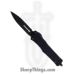 Microtech - 142-3CT-DSH - Combat Troodon Delta Shadow Series - OTF Auto - DLC Dagger - 6061-T6 Aluminum - Black