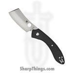 Spyderco - SC177GP - Roc - Folding Knife - VG-10 Blasted Cleaver - G10 - Black