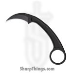 Bastinelli Creations - BAS202B - PiKa - Fixed Blade Knife - N690 Coated Karambit - Black