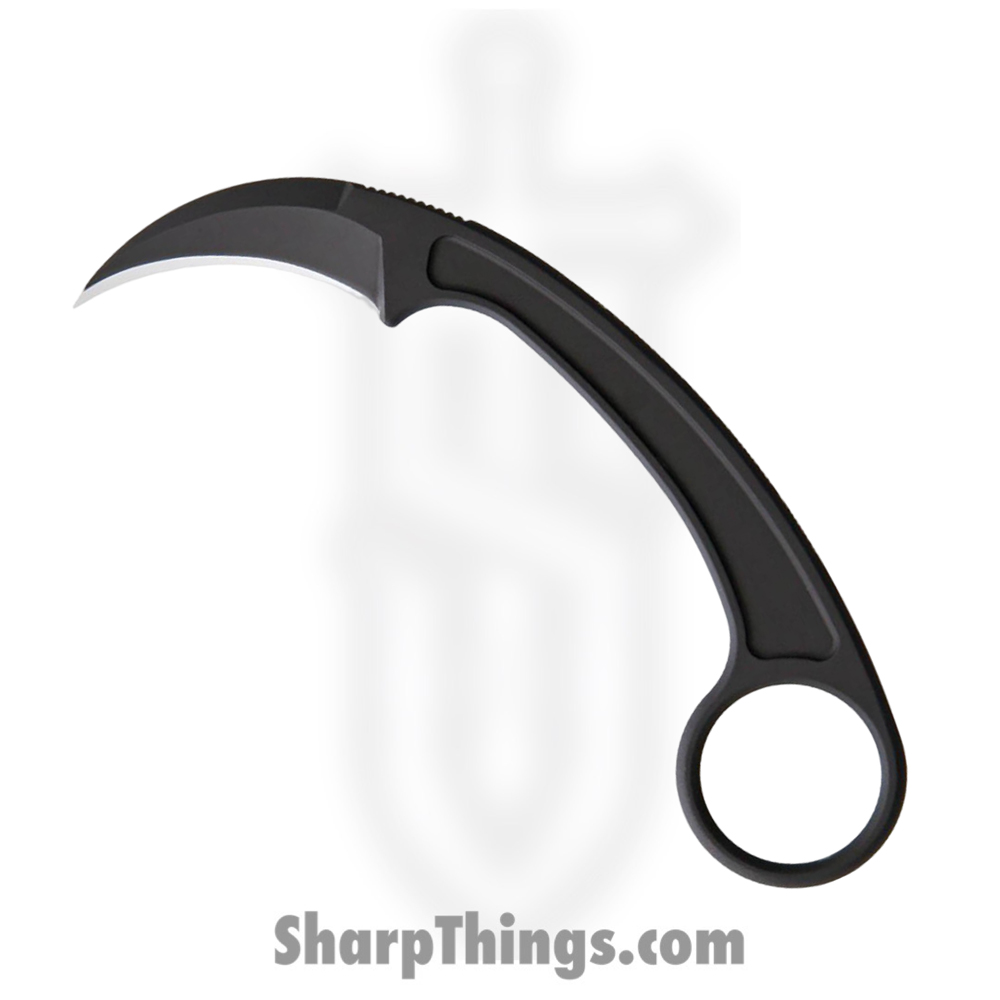 7cff46a4-48e7-43e4-af8e-c98832e8481d_BAS202B_1.jpg Bastinelli Creations - BAS202B - PiKa - Fixed Blade Knife - N690 Coated Karambit - Black - Image 1