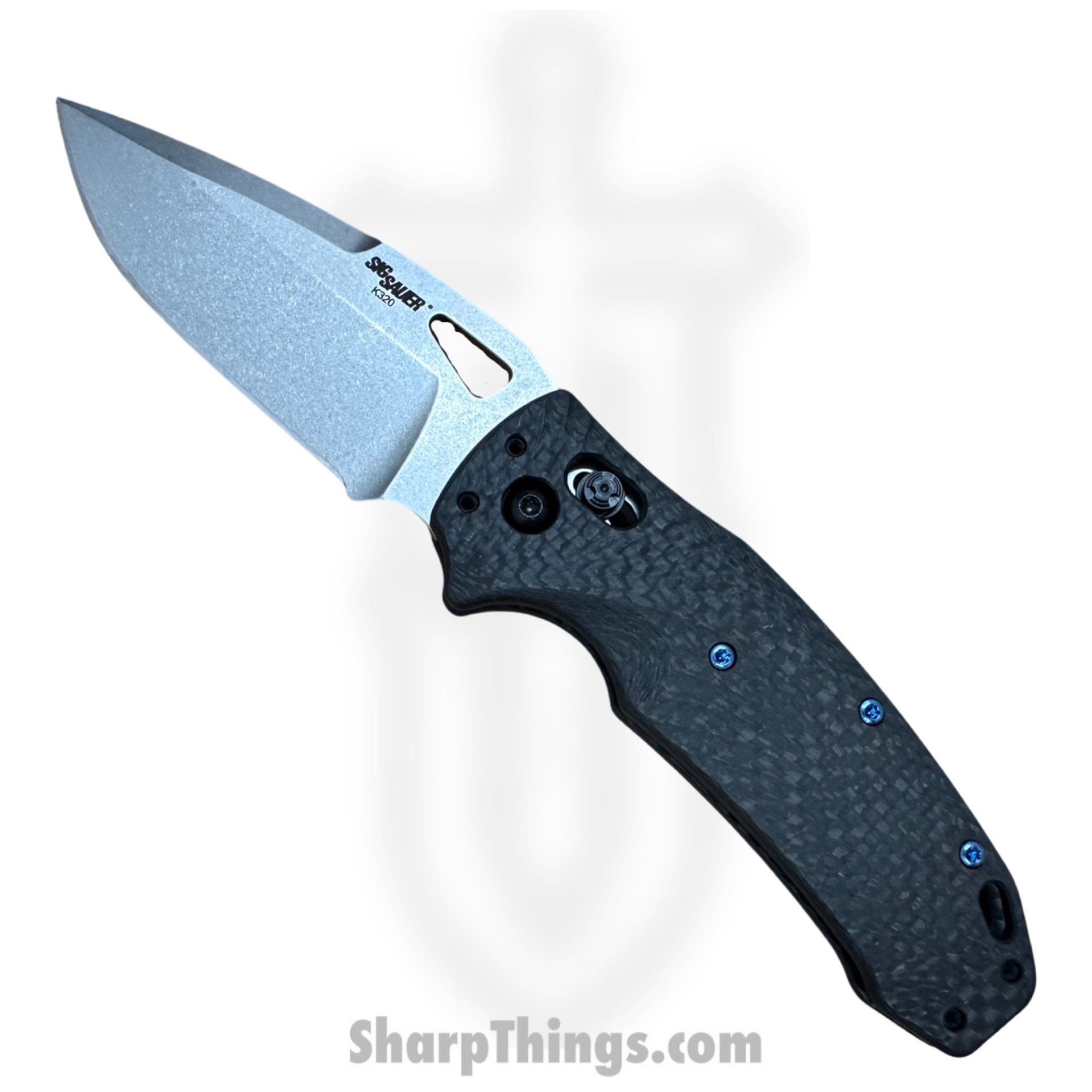 7d198c5a-e852-4baf-9c75-d54b8c663e9a_36391-LIM_1.jpg Hogue - 36391-LIM - SIG Sauer Manual Folder - Tumbled CPM 20CV Drop Point - Carbon Fiber - Black - Image 1