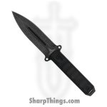 Takumitak - TKF214SW - Hitter - Fixed Blade Knife - D2 Stonewash Spear Point - G10 - Black