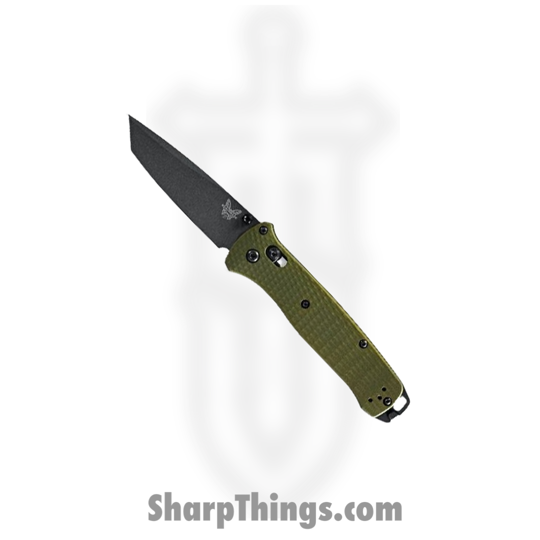 7d40250c-71a5-4450-b5ce-6a322df3d2c8_537GY-1_1.png Benchmade - 537GY-1 - Bailout - Folding Knife - CPM M4 Coated Tanto - Aluminum - Green - Image 1