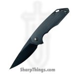 GiantMouse - CORTA-BLACKOUT-G10 - Ace Corta - Folding Knife - M390 Coated Drop Point - G10 - Black
