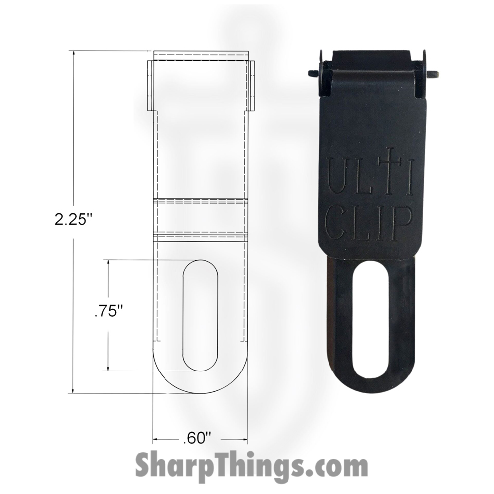 7db2c06c-134d-466c-8840-4fd241505f98_245-DSLIM22_1.jpg ULTICLIP - 245-DSLIM22 - SLIM 2.2 - Steel - Black - Image 1