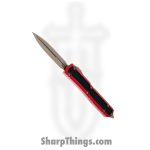Microtech - 206-13RDS - Makora Signature Series - OTF Auto - Elmax, M390, 204P Bronze Dagger - 6061-T6 Aluminum/Traction Inlay - Red/Black