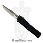 Microtech - 1217-10S - Combat Troodon Interceptor Gen III Sig Series - OTF Auto - M390MK Stonewash Standard - 6061-T6 - Black