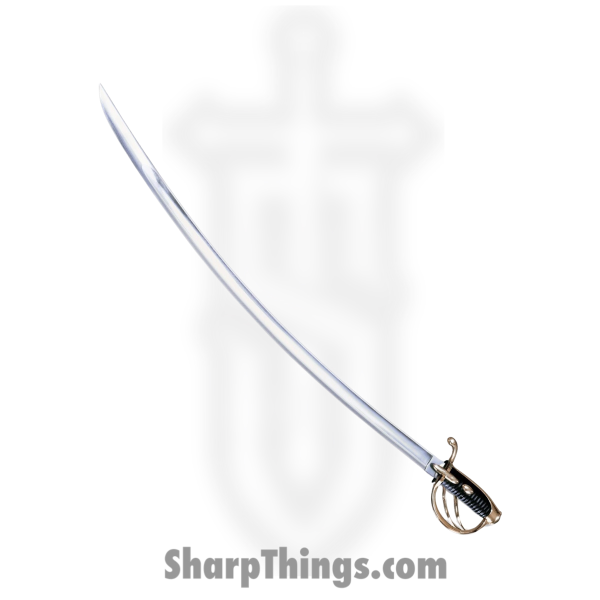7f7312db-694b-4f6c-bb0a-6c3d99b7a497_CS88NS_1.jpg Cold Steel - CS88NS - 1830 Napoleon Saber - Fixed Blade Knife - 1055 Polished - Leather Wrapped - Black - Image 1