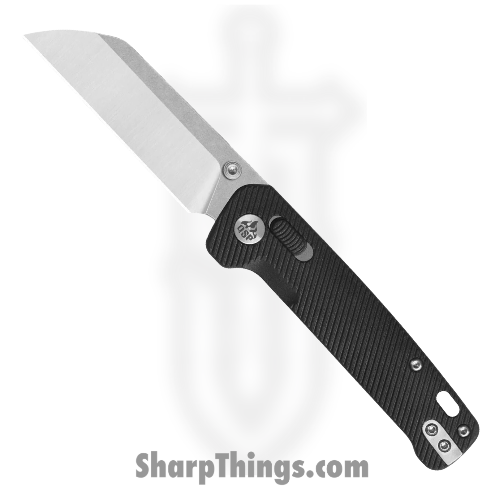 7fac6f08-f7e4-4a41-8bef-dd6b53109827_QS130GLA1_1.png QSP - QS130GLA1 - Penguin Glyde - Folding Knife - 14C28N Satin Sheepsfoot - FRN - Black - Image 1
