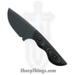 Cave Blades - CBSamCkG10 - Samaritan - Fixed Blade Knife - 154cm Cerakote Drop Point - G10 - Wood Brown
