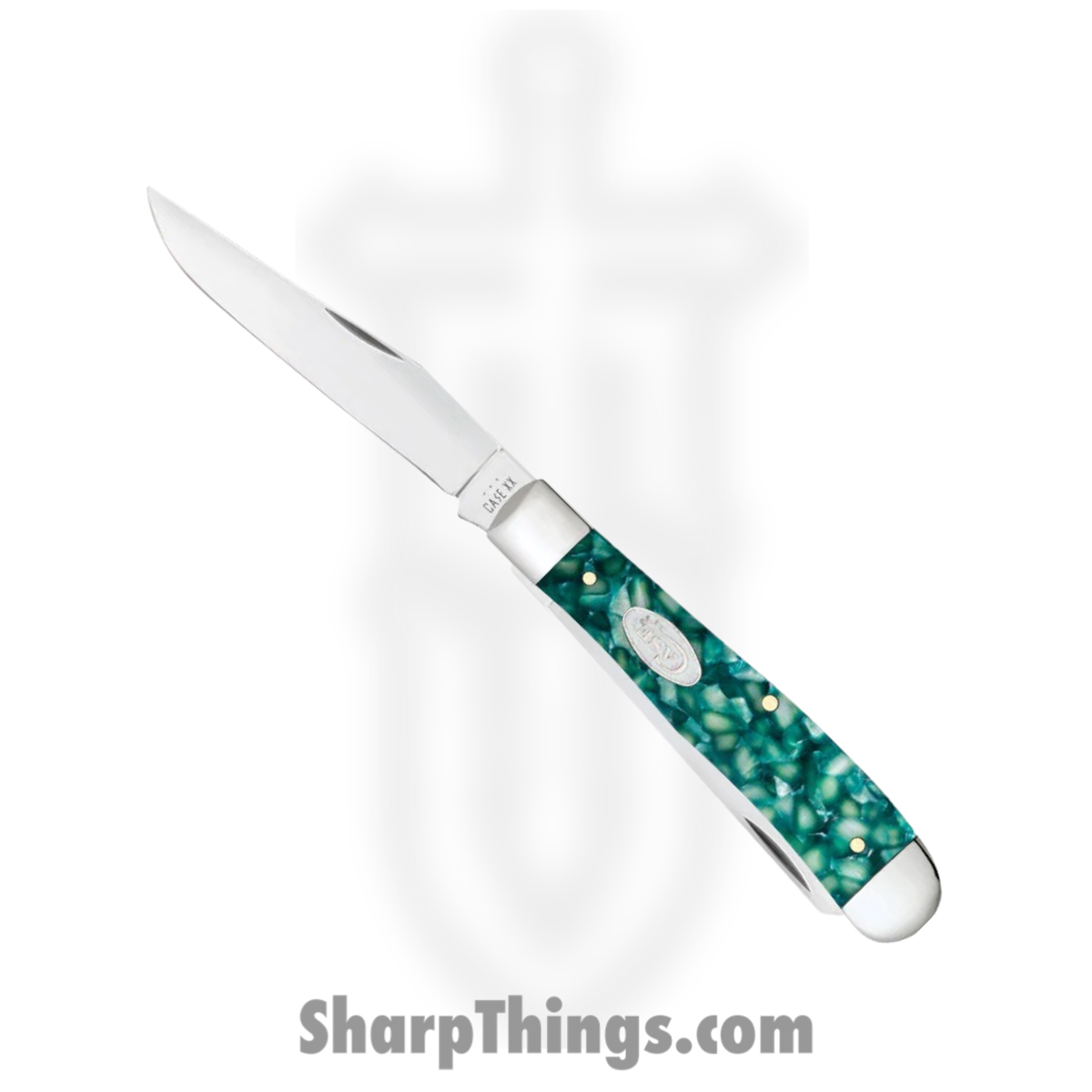 801d1223-405a-4156-8776-91cd6b3fbbbe_CA71380_1.jpg Case Cutlery - CA71380 - Trapper Sparxx - Folding Knife - Tru-Sharp Surgical Stainless Steel Mirror Polished Multi - Kirinite® - Green - Image 1