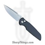 ProTech - INT105-Reptile - TR-3 Integrity - Automatic Knife - CPM S35VN Stonewash Drop Point - Aluminum - Black