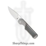 Kizer Cutlery - KI3634A1 - J Styles Militaw - Frame Lock - Folding Knife - S35VN Satin Drop Point - Contoured Ti - Gray/Black