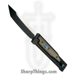 Reate Knives - EXO1233ELMI - EXO - Gravity Knife - ELMAX Coated Tanto - Titanium Micarta - Green