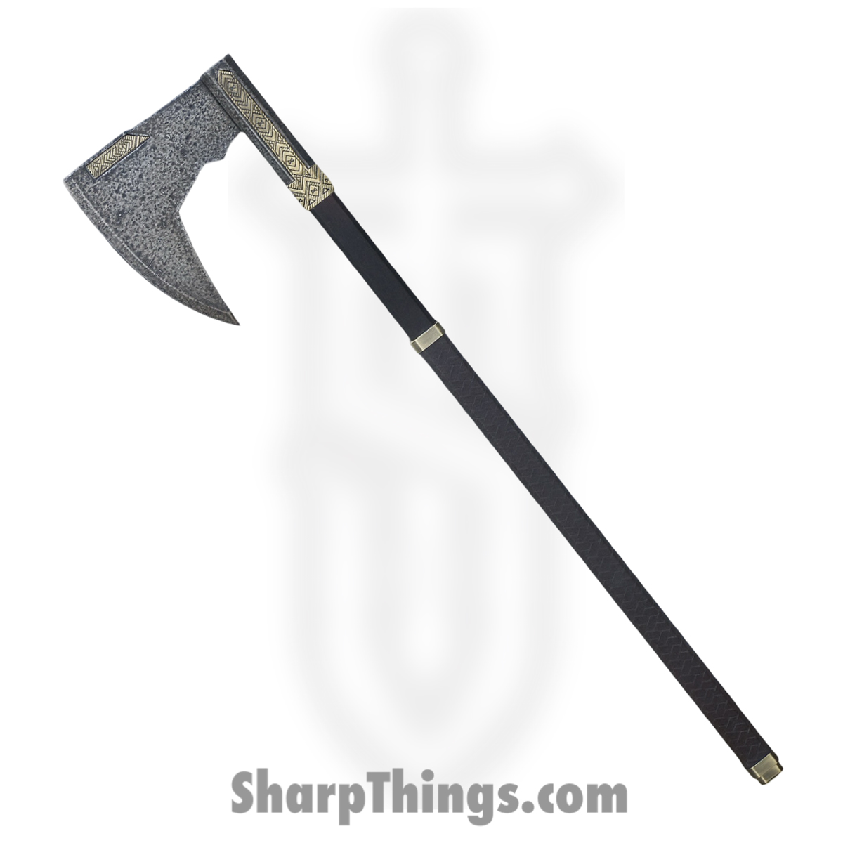 80c6016d-ee60-41ee-ae08-21ffa1517966_UC2628_1.jpg United Cutlery - UC2628 - LOTR Bearded Axe Of Gimli - Stainless Blasted - Stainless - Black - Image 1
