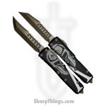 Microtech - 719-13SETMLS - UTX-85 Molon Labe Set - OTF Auto - 719-13SETMLS UTX-85 Molon Labe Set OTF Auto - 6061-T6 Aluminum - Black