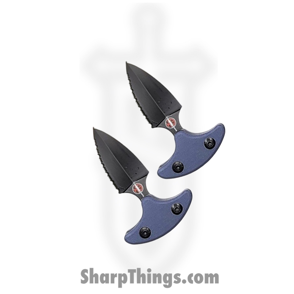 8113423d-d06c-418a-a30b-0a234de1716c_EX102_1.jpg VOC - EX102 - Punch Knife Set - Fixed Blade Knife - Stainless Coated Dagger - G10 - Grey - Image 1