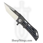 Darrel Ralph - DR024 - Dominator - Folding Knife - S35VN Battleworn Tanto - CF Titanium - Black Blue