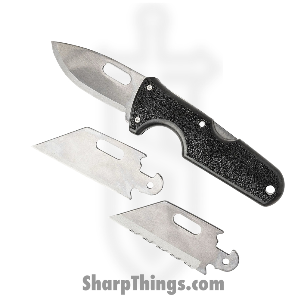 81b73f88-6c95-4778-96cf-b0b14842092a_CS-40A_1.jpg Cold Steel - CS-40A - Click-N-Cut Interchangeable Blade - Folding Knife - 420J2 SS Satin Multi - ABS - Black - Image 1