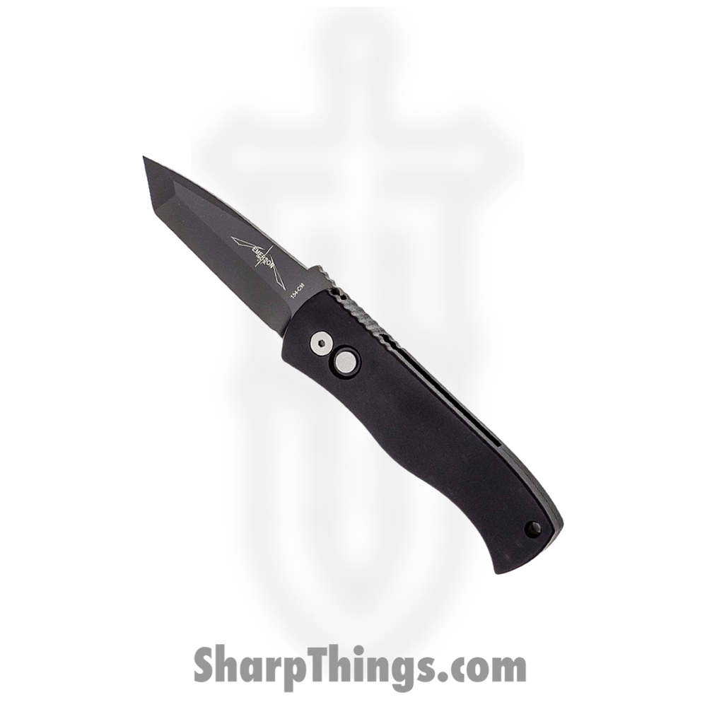 81d6b066-4af6-4372-a280-41ca9e28c0a8_E7T03_1.jpg ProTech - E7T03 - Emerson CQC7 - Automatic Knife - Coated 154cm Chisel Tanto - 6061-T6 Aluminum - Black - Image 1