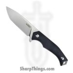 Kubey - KUB184D - Swordfish - Fixed Blade Knife - D2 Satin Tanto - G10 - Black