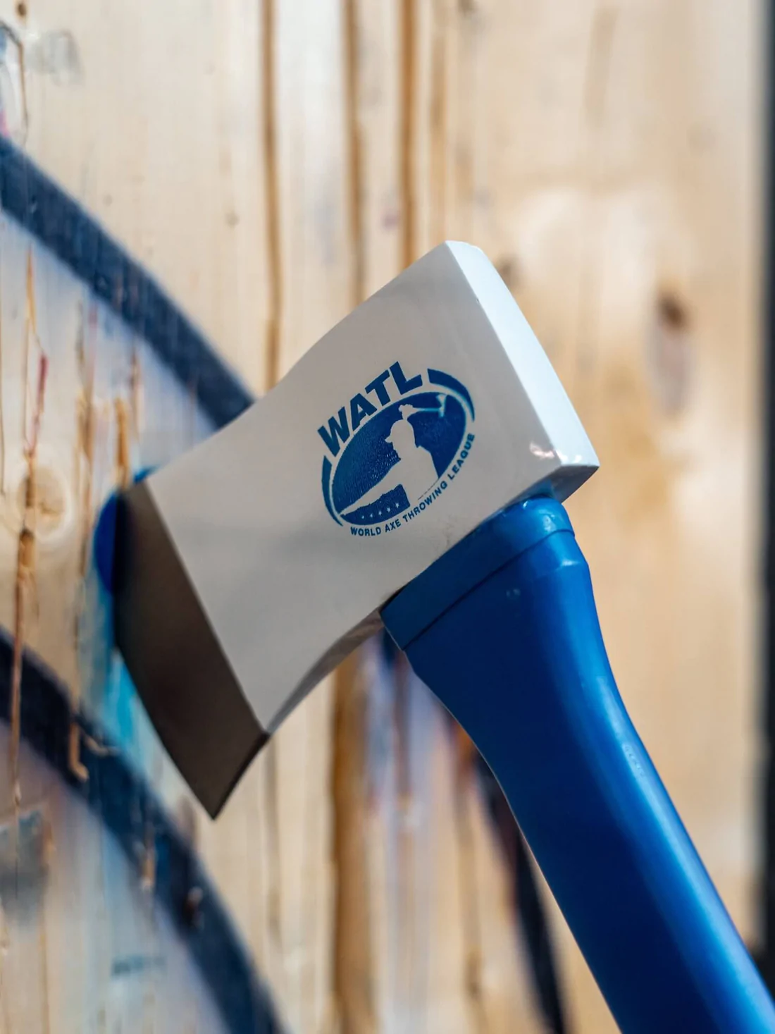82451bd9-8b7f-407d-8a5e-e1957fca6f79_WATL012_1.webp World Axe Throwing League - WATL012 - The Kill Shot Throwing Axe - 1045 Carbon Steel - Fiberglass - Blue - Image 1