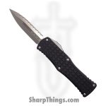 Microtech - 702-12FRS - Hera - OTF Auto - 702-12FRS Hera OTF Auto - 6061-T6 Aluminum/Frag - Black