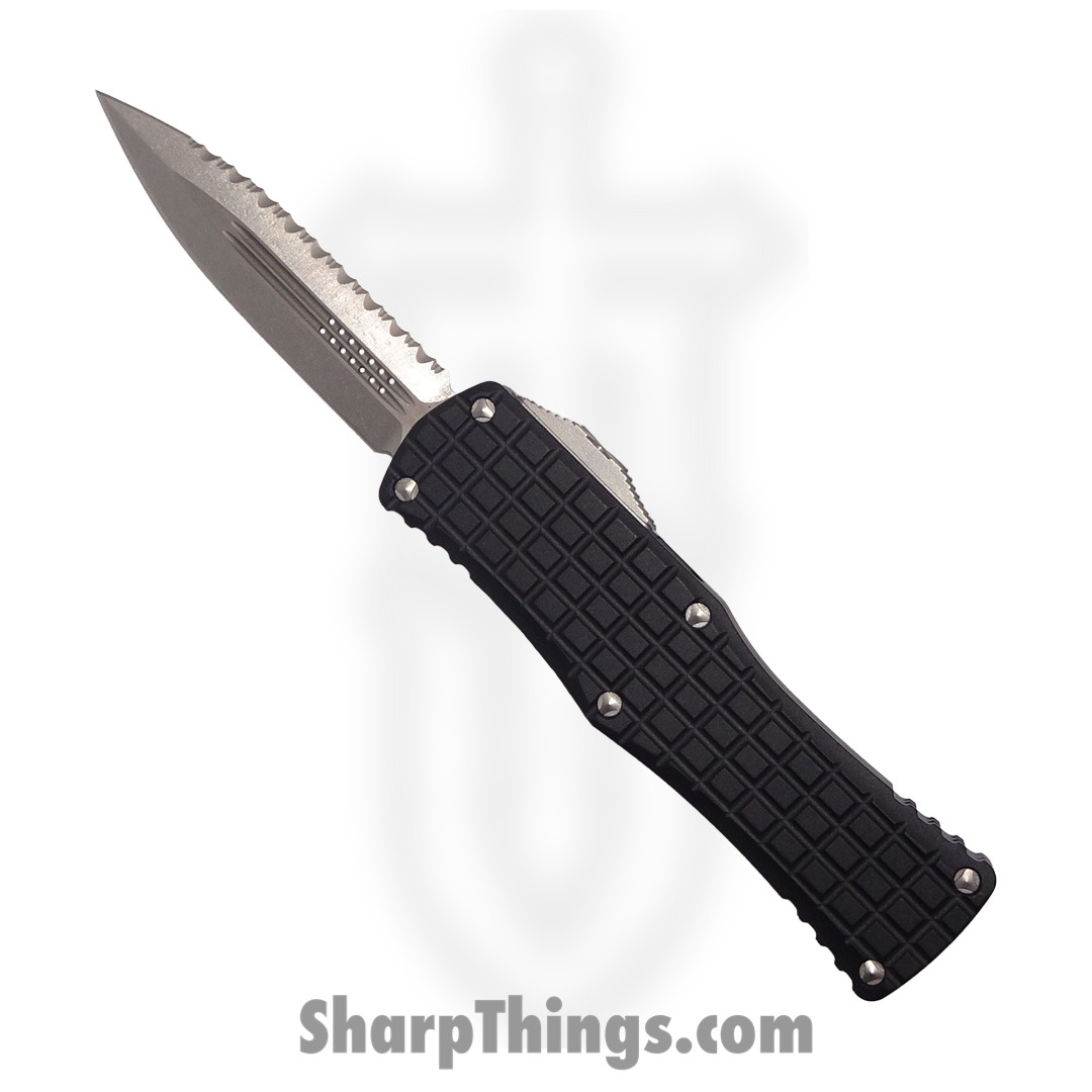 8270fcc3-cee1-4799-b8c7-5a45ba967459_702-12FRS_1.jpg Microtech - 702-12FRS - Hera - OTF Auto - 702-12FRS Hera OTF Auto - 6061-T6 Aluminum/Frag - Black - Image 1