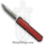 TakCom - TCVG2TNNBRSA - Vigor V2 OTF - OTF Auto - Satin 154CM - Tanto - Black w Red G-10