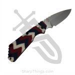 ProTech - SnGMC1 - Custom Strider SnG Edition - Automatic Knife - 154CM Stonewash Drop Point - Aluminum/Micarta - Red/White/Blue