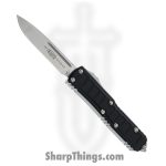 Microtech - 231II-10S - UTX-85 II Signature Series - OTF Auto - M390, 204P, Elmax, or XHP Stonewash Drop Point - Aluminum - Black