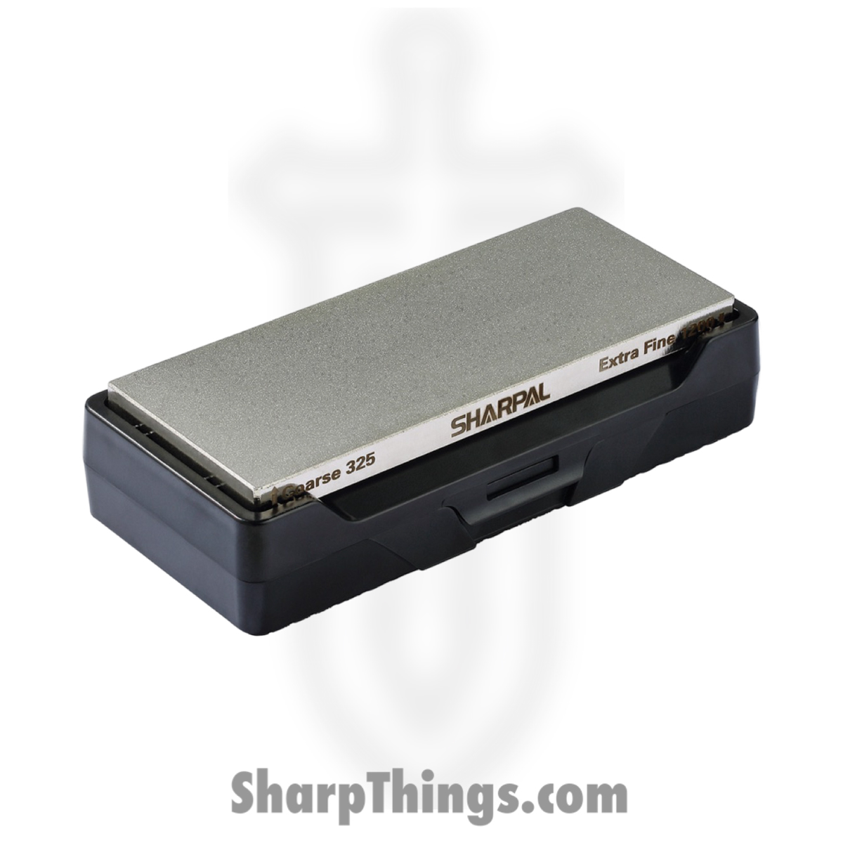 82a17ffd-a0aa-4063-b7ee-6118f30021b1_SHP156N_1.jpg Sharpal - SHP156N - Dual-Grit Diamond Whetstone Knife Sharpener - Black - Image 1