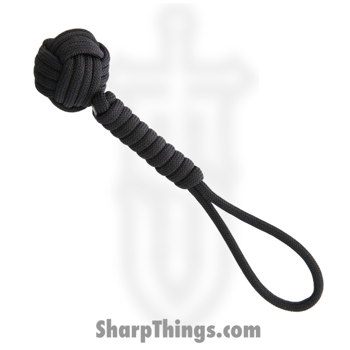 82da3622-ee06-4c47-b46a-14ffa809854e_CBR356_1.jpg Combat Ready - CBR356 - Monkey Fist - Paracord - Black - Image 1
