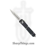 Microtech - 122-11 - Ultratech P/S - OTF Auto - Stonewash Dagger - 6061-T6 Aluminum - Black