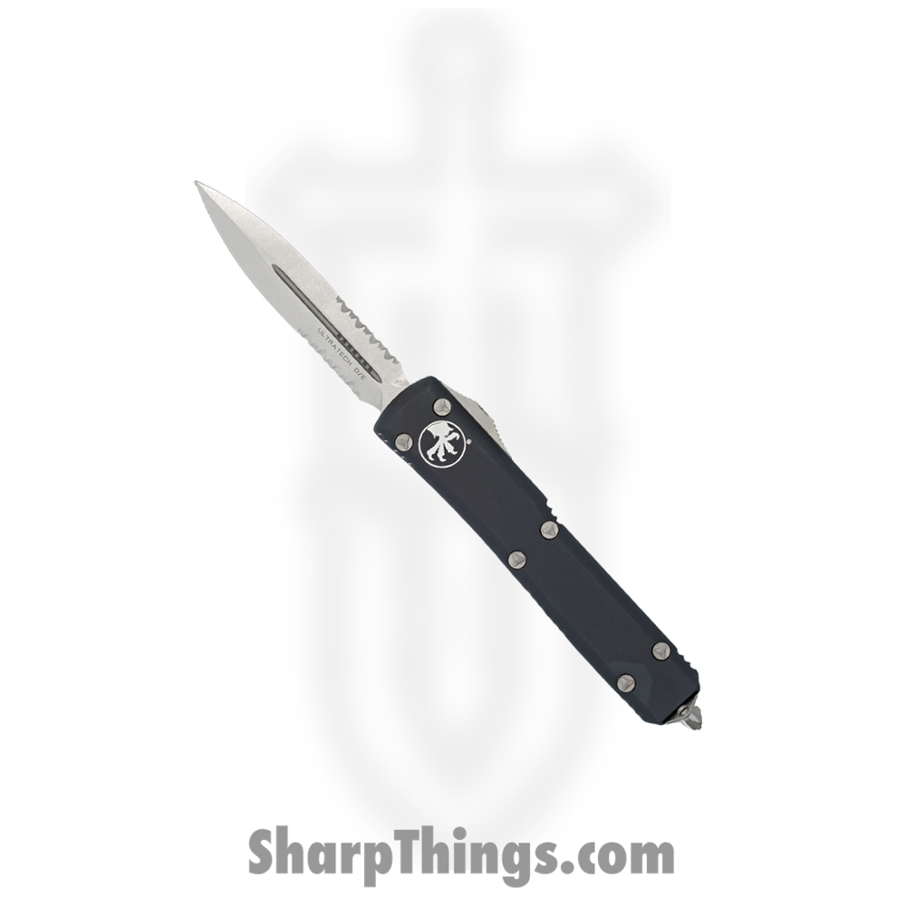 82e9da73-cef9-4244-b35b-5dedb6a5d0a1_122-11_1.jpg Microtech - 122-11 - Ultratech P/S - OTF Auto - Stonewash Dagger - 6061-T6 Aluminum - Black - Image 1
