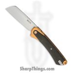 Buck - BU263CPS1 - HiLine XL Linerlock - Folding Knife - D2 Tumbled Cleaver - Copper Anodized Aluminum Micarta Inlay - Copper Black