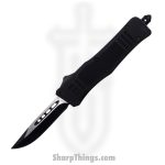 Steel River Knives - SB616DPBK - Midway II OTF Auto - 440 2 Tone Drop Point - Black