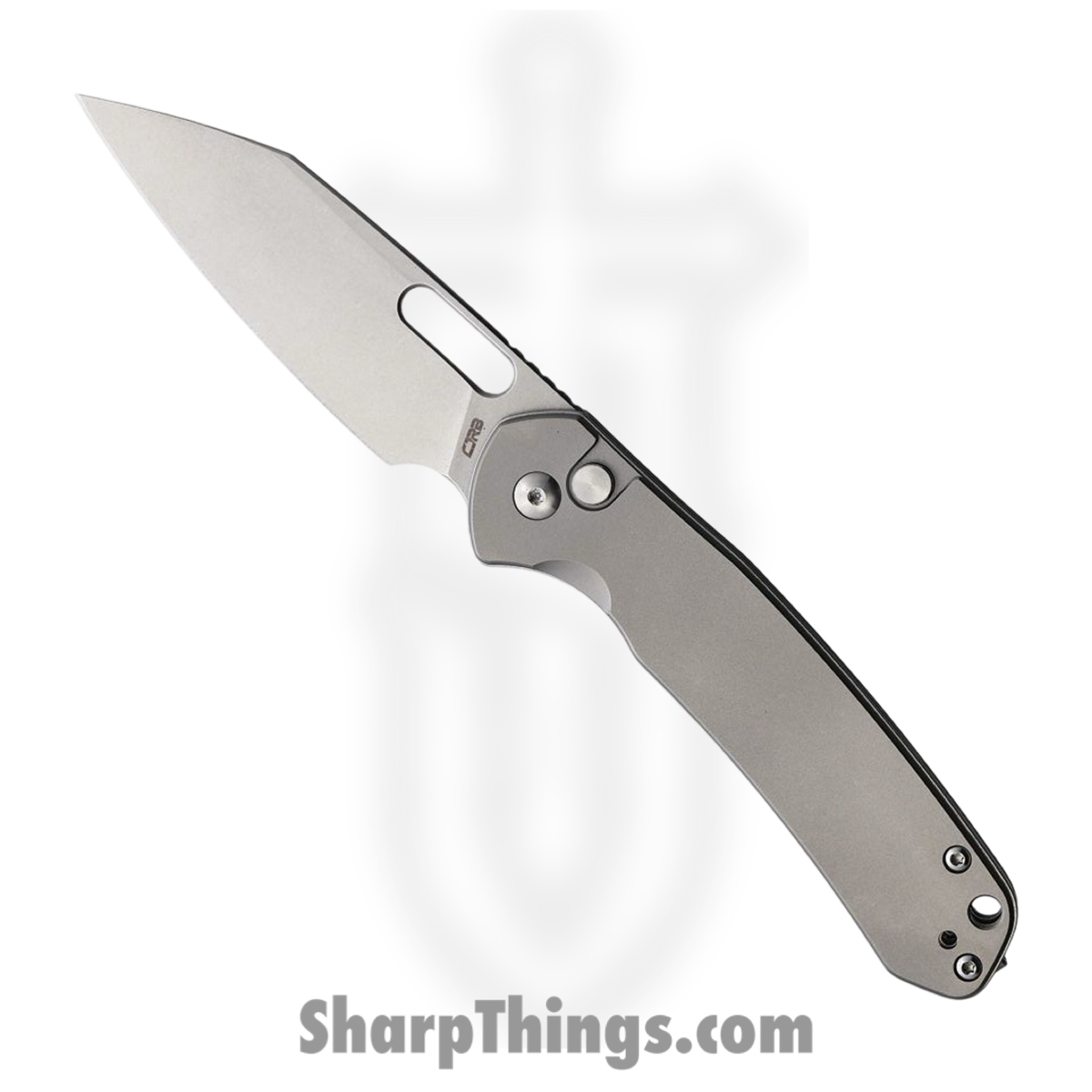 8355e1f0-3b03-4f50-ab90-7e67cfd8be5e_J1925ATI_1.jpg CJRB - J1925ATI - Pyrite - Folding Knife - AR-RPM9 Stonewash Reverse Tanto - Titanium - Gray - Image 1