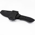 T.Kell Knives - StrikerBlkBG - Striker - Fixed Blade Knife - 1095 Nickle Boron Coated Clip Point - G10 - Black Standard Bullet Grip