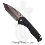 Medford Knife - MKFF2064TD-42PV-T5CP-Q4 - Praetorian Swift FL Flipper - S45VN Tumbled Drop Point - Black Handle