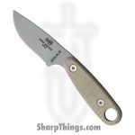 ESEE - ESIZ2SPC - Izula II - Fixed Blade Knife - 1095 HC Coated Drop Point - Micarta - Green