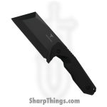 Takumitak - TKF308 - Antidote - Fixed Blade Knife - 3Cr13 SS Coated Cleaver - FRN - Black/ Coyote Tan