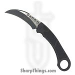Microtech - 266-1T - Hawk Karambit - Automatic Knife - M390 Black Hawkbill - Aluminum with Traction Tape Inserts - Black