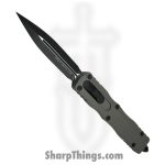 Microtech - 227-1NC - Dirac Delta - OTF Auto - M390 Coated Dagger - 6061-T6 Aluminum - Natural